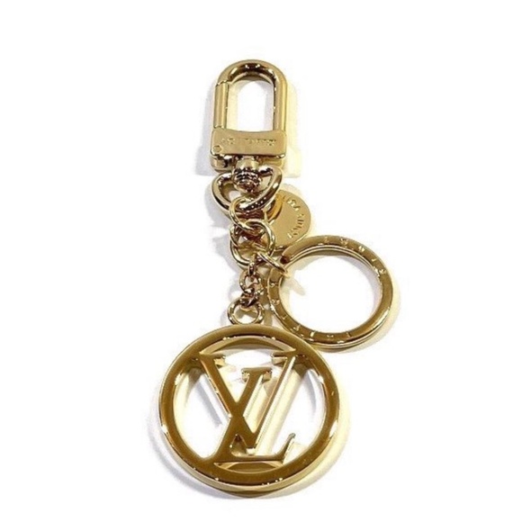 LV Facettes Circle Gold Bag Charm - Picture 1 of 4